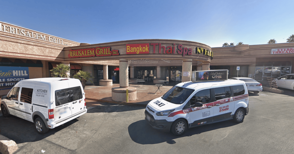 Exterior of Bangkok Thai Spa in Las Vegas, Nevada, United States